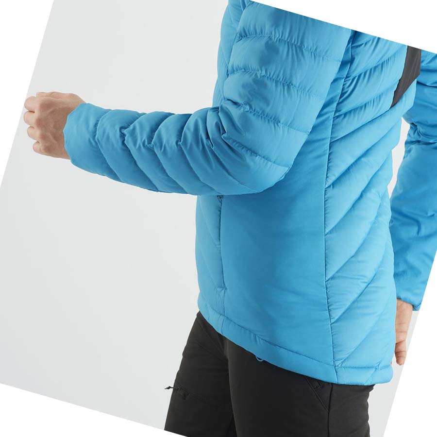 Salomon ESSENTIAL XWARM DOWN INSULATED Kabát Női Kék | HU 3176EBC